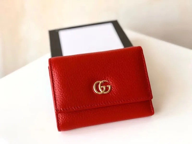 Alternative view of Gucci Red Leather Compact Wallet