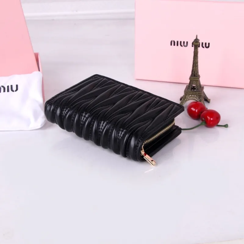 Miu Miu Black Quilted Wallet 165 - Image 5