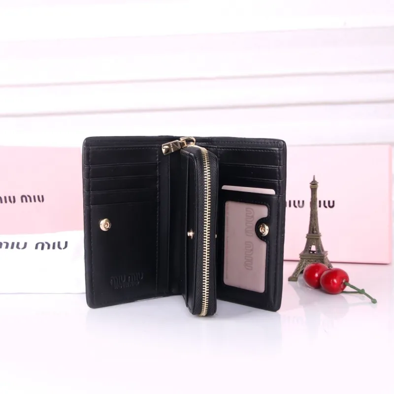 Miu Miu Black Quilted Wallet 165 - Image 6