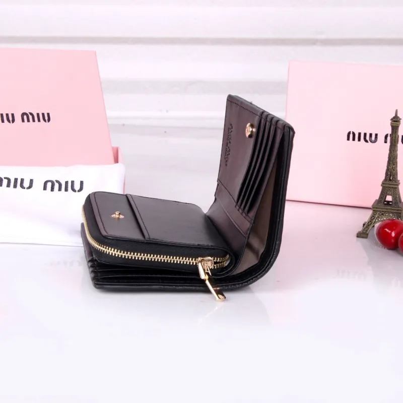 Miu Miu Black Quilted Wallet 165 - Image 8