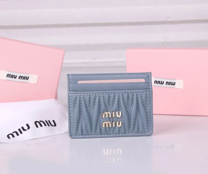 Miu Miu Light Blue Card Holder