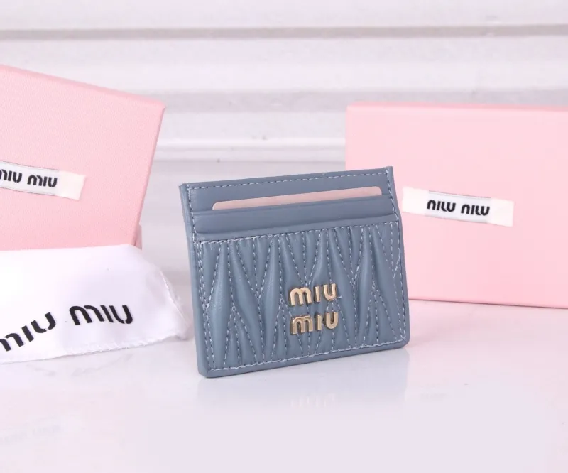 Alternative view of Miu Miu Light Blue Card Holder