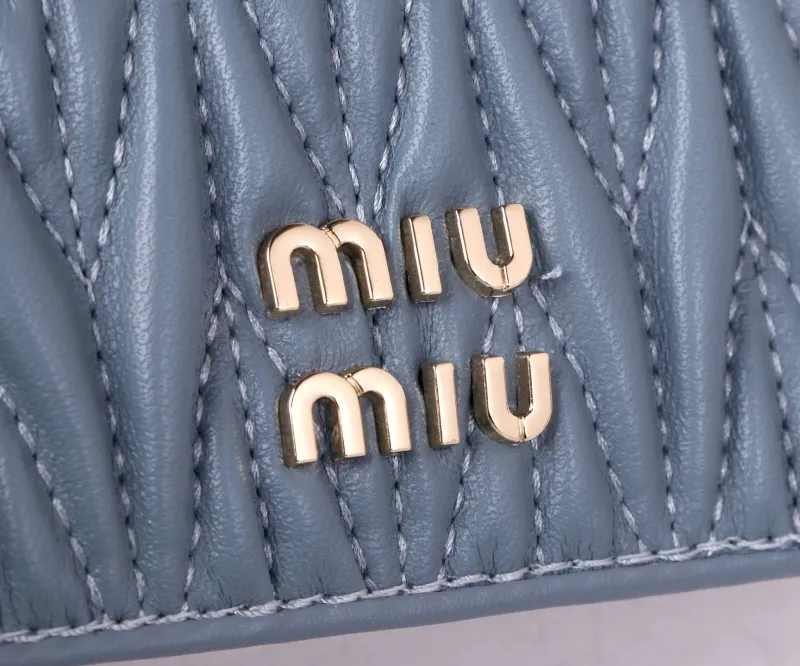 Miu Miu Light Blue Card Holder - Image 3