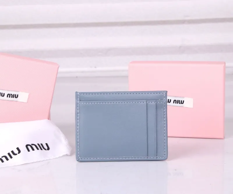 Miu Miu Light Blue Card Holder - Image 4