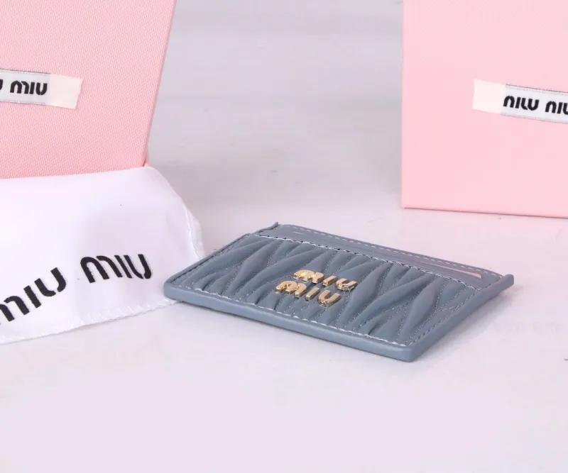 Miu Miu Light Blue Card Holder - Image 5