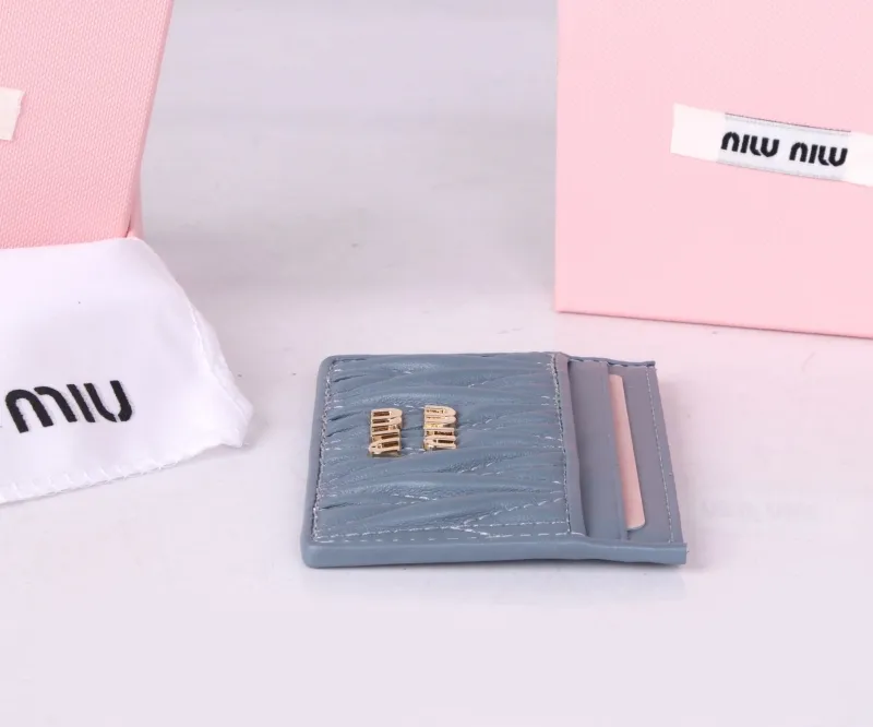 Miu Miu Light Blue Card Holder - Image 6