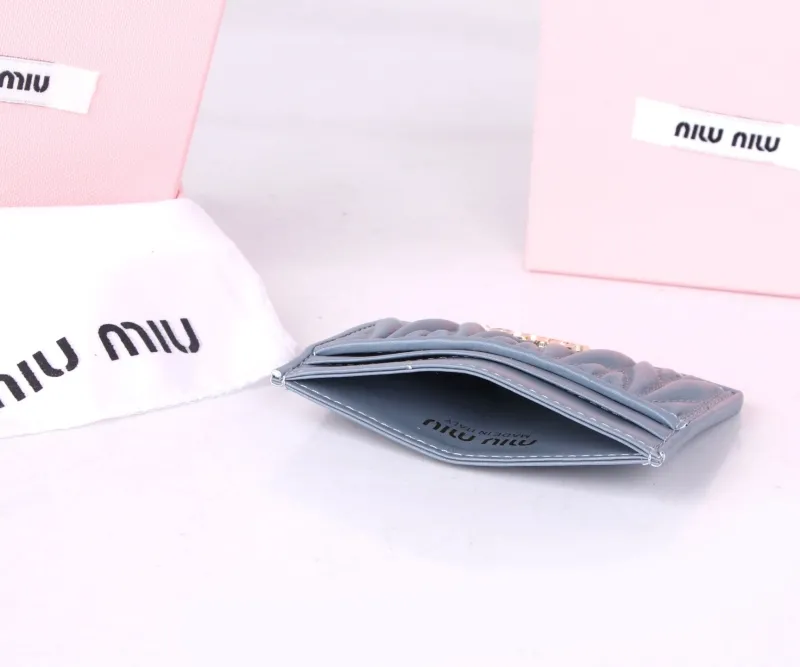 Miu Miu Light Blue Card Holder - Image 7
