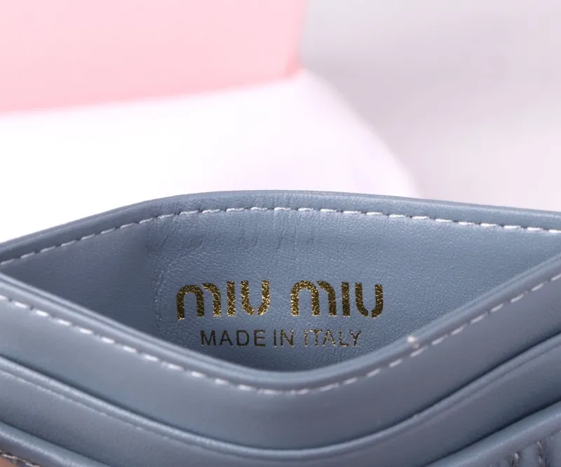 Miu Miu Light Blue Card Holder - Image 9