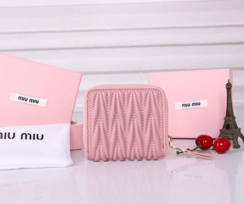 Miu Miu Pink Zip Around Wallet - Image 3