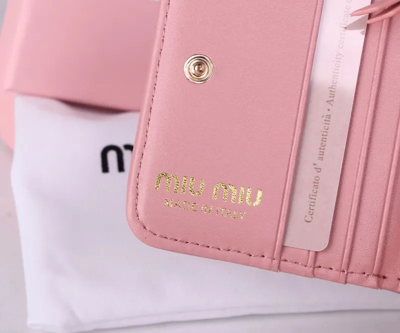 Miu Miu Pink Zip Around Wallet - Image 8