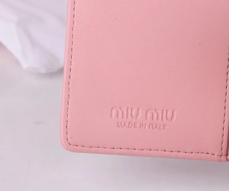 Miu Miu Pink Quilted Zip Wallet - Image 10