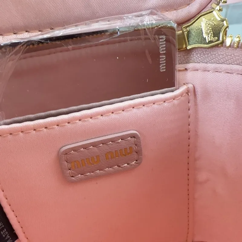 Miu Miu Pink Mini Matelasse Crossbody Bag - Image 8