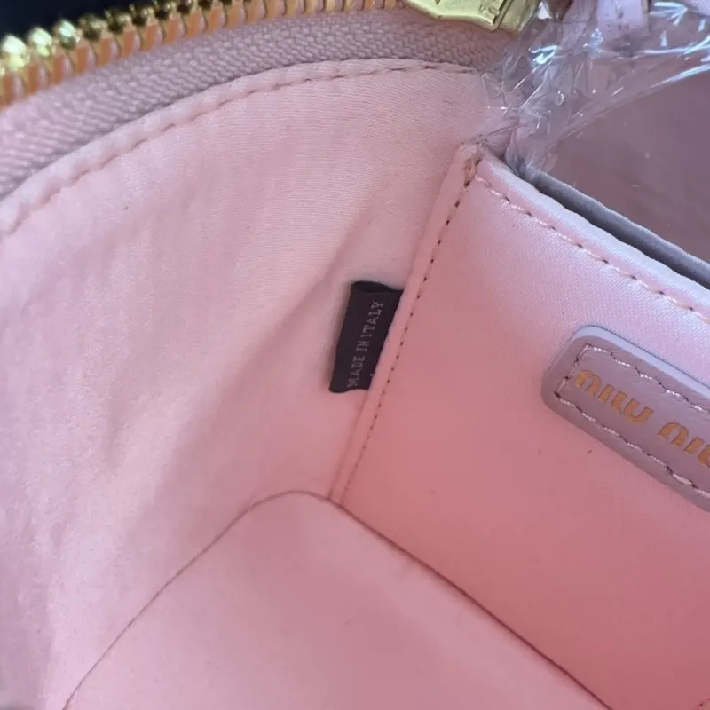 Miu Miu Pink Mini Matelasse Crossbody Bag - Image 9