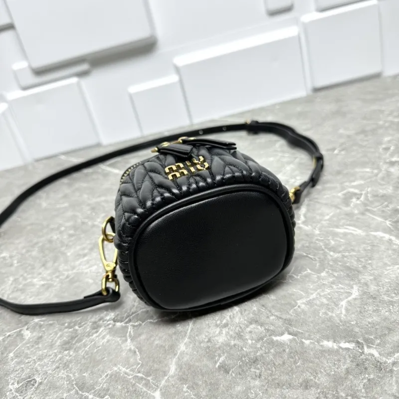 MIU MIU Black Mini Crossbody Cosmetic Bag - Image 6