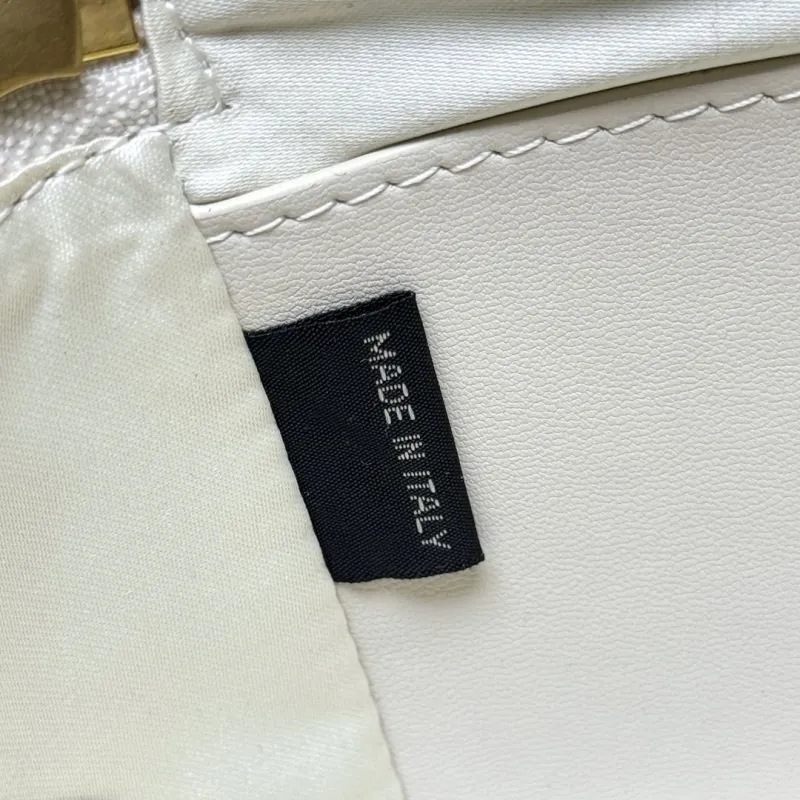 Miu Miu Cream White Quilted Crossbody Bucket Bag - Image 8