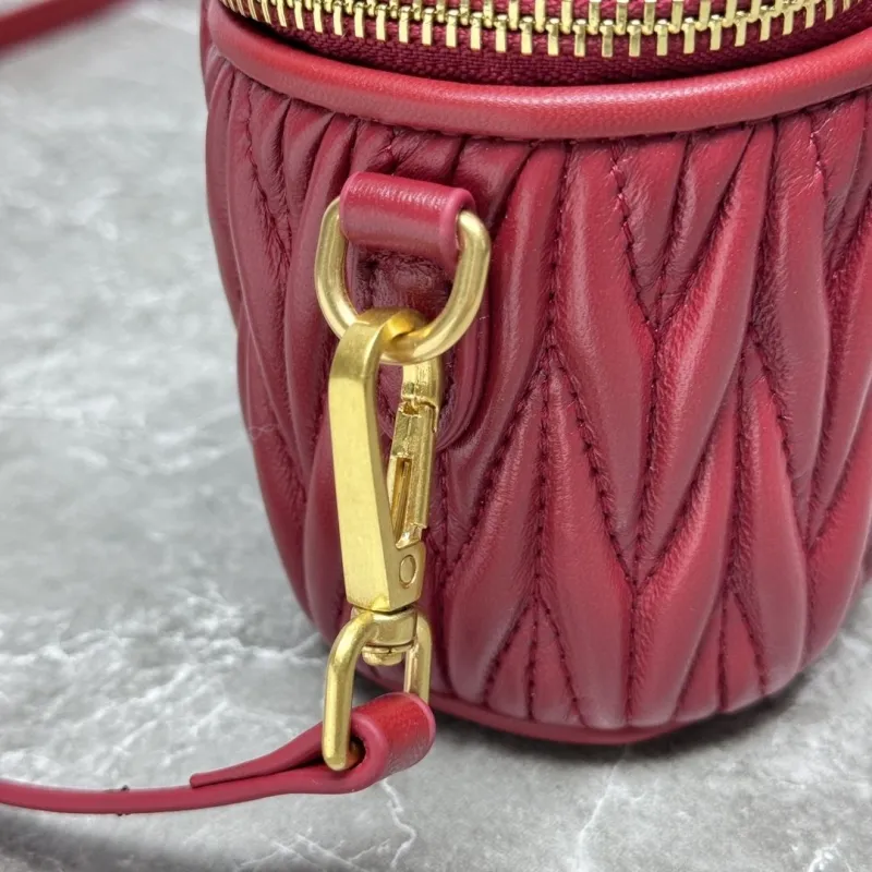 MIU MIU Burgundy Crossbody Cosmetic Bag - Image 5