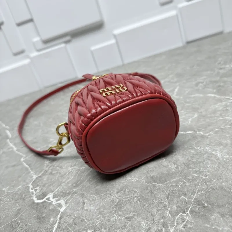 MIU MIU Burgundy Crossbody Cosmetic Bag - Image 7
