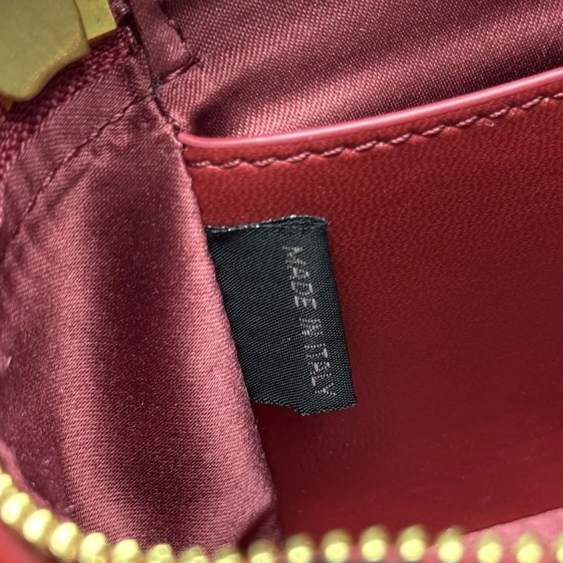 MIU MIU Burgundy Crossbody Cosmetic Bag - Image 8