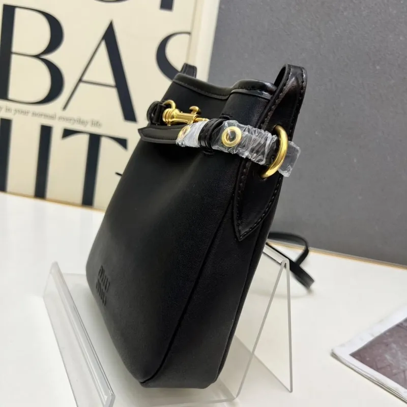 MIU MIU Black Crossbody Satchel Bag 1N461 - Image 6