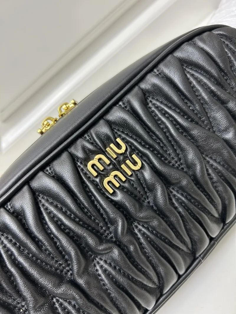 MIU MIU Black Satchel Bag 5BC158 - Image 5