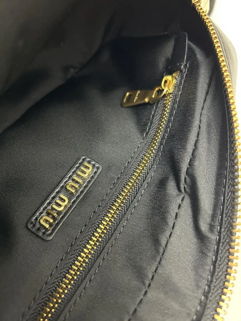 MIU MIU Black Satchel Bag 5BC158 - Image 9