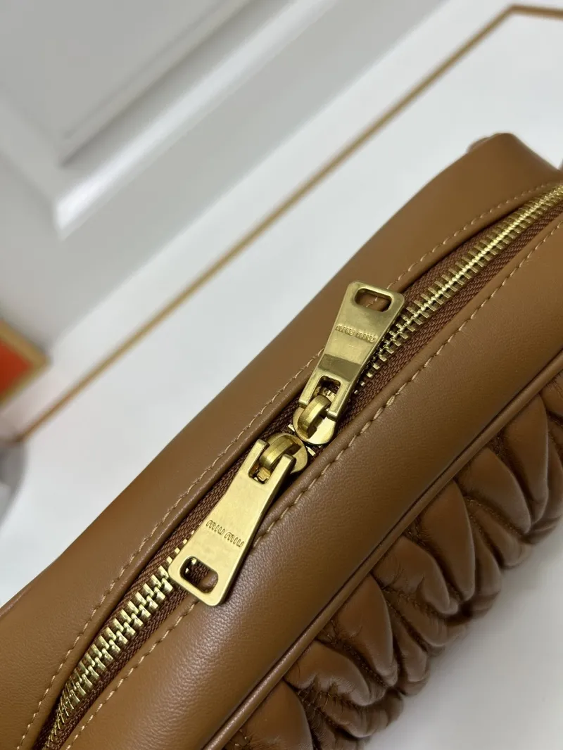 Miu Miu 5BC158 Brown Leather Crossbody Bag - Image 6