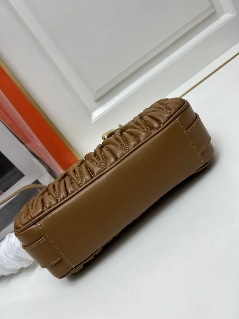 Miu Miu 5BC158 Brown Leather Crossbody Bag - Image 7