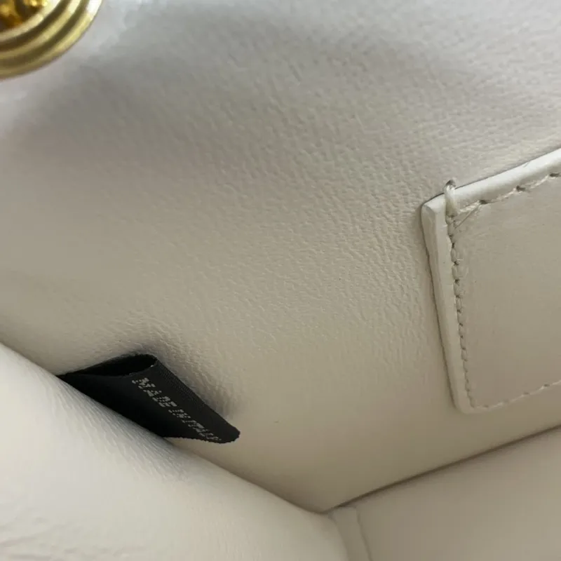 Miu Miu White Chain Satchel Bag Size 28 - Image 9