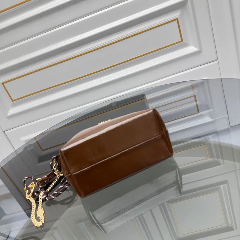 MIU MIU Brown Leather Shoulder Bag - Image 4