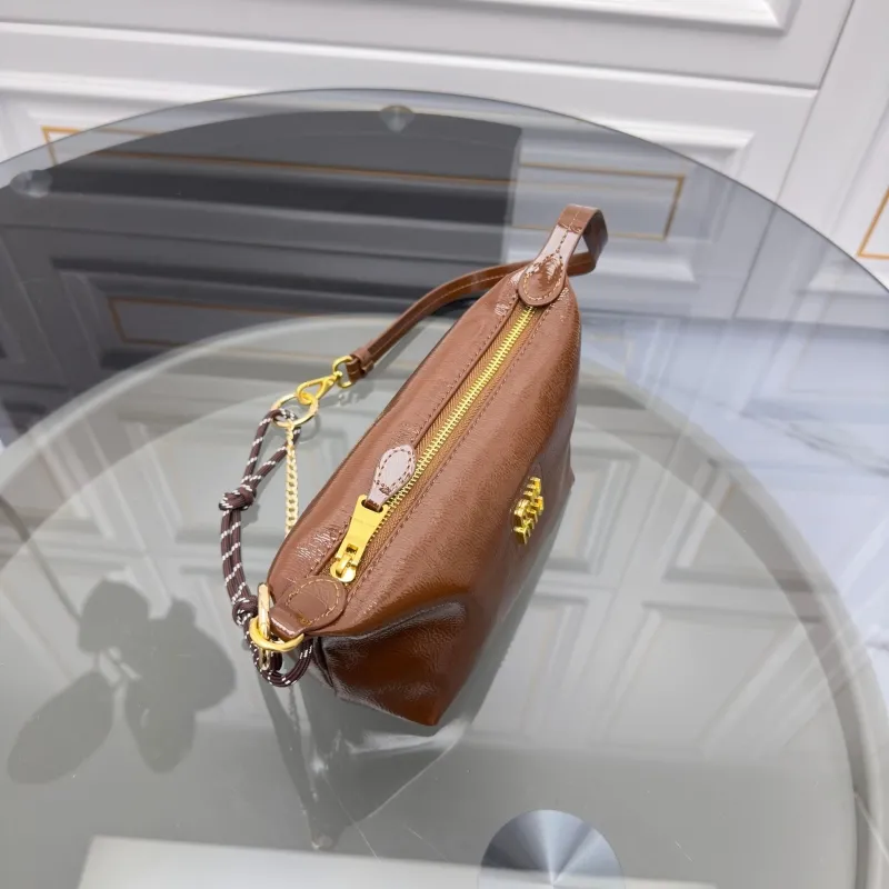 MIU MIU Brown Leather Shoulder Bag - Image 7