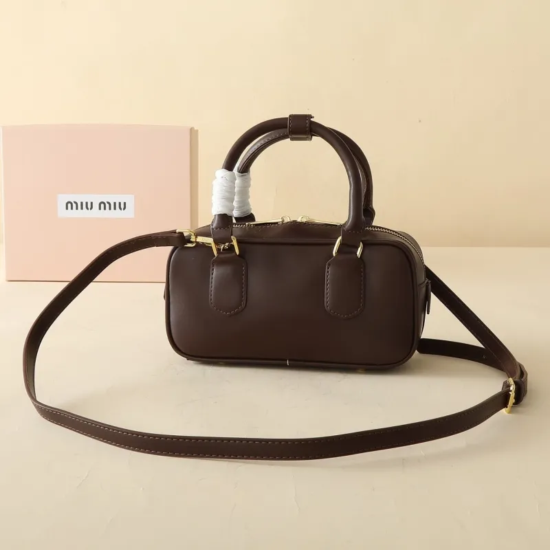 Miu Miu Brown Top Handle Crossbody Bag - Image 4