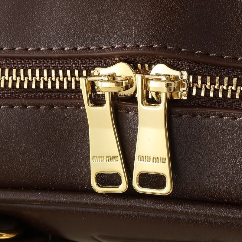 Miu Miu Brown Top Handle Crossbody Bag - Image 5