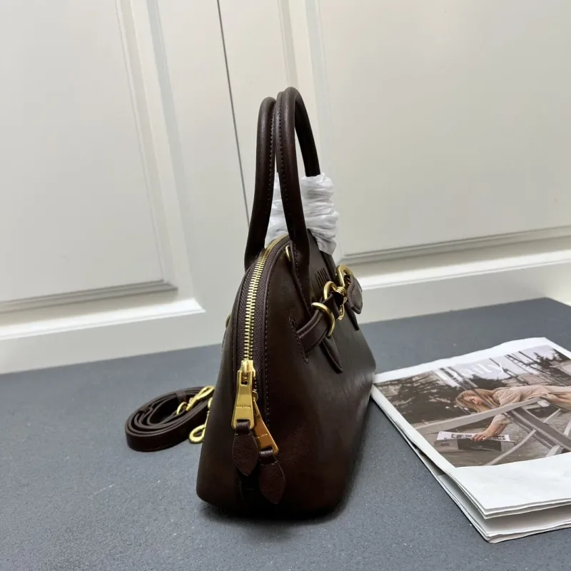 MIU MIU Brown Top Handle Bag 7001SQ - Image 6