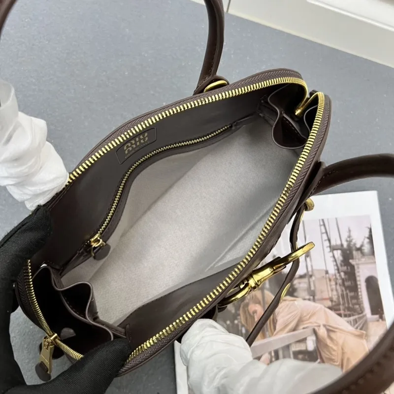 MIU MIU Brown Top Handle Bag 7001SQ - Image 8