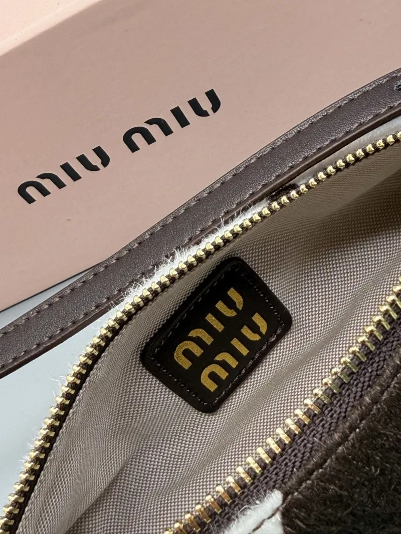 Miu Miu Cow Print Barrel Shoulder Bag - Image 7