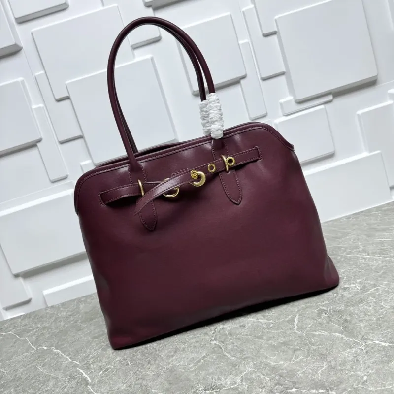 MIU MIU Burgundy Top Handle Bag