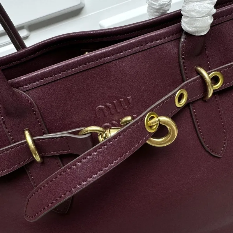 Alternative view of MIU MIU Burgundy Top Handle Bag