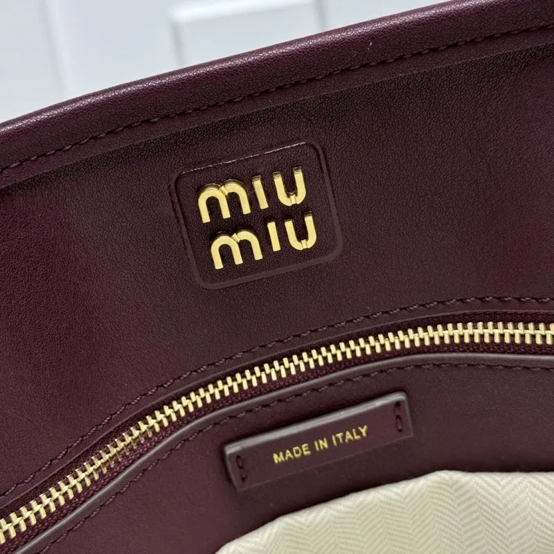MIU MIU Burgundy Top Handle Bag - Image 7