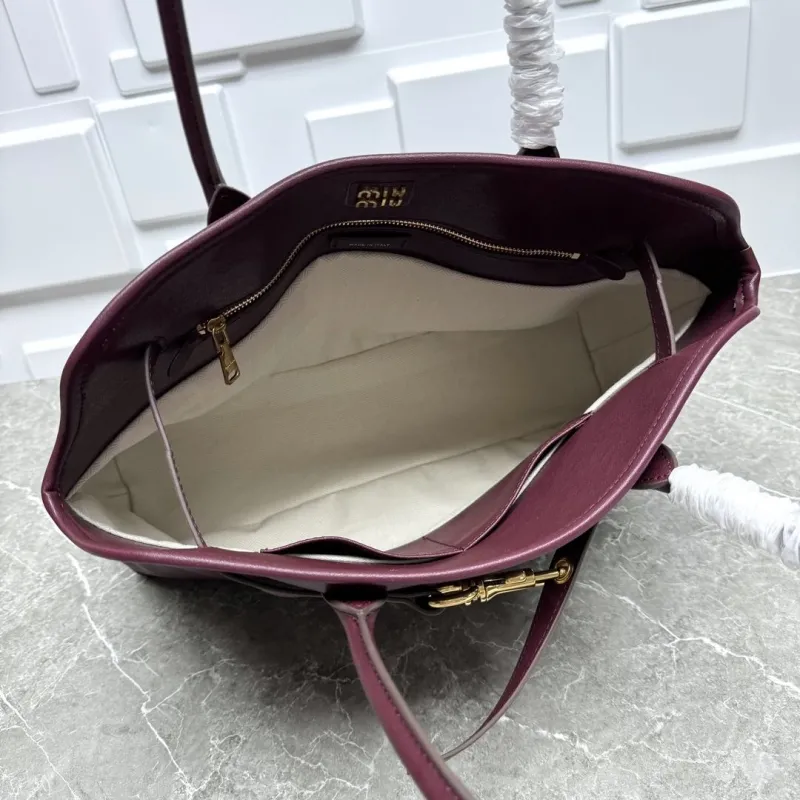 MIU MIU Burgundy Top Handle Bag - Image 9