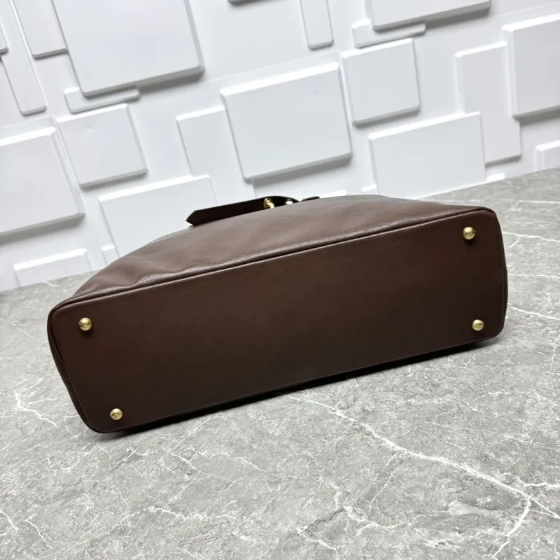Miu Miu Brown Leather Top Handle Bag - Image 6