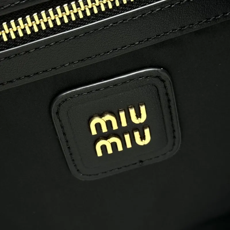 Miu Miu Plaid Top Handle Tote Bag - Image 7
