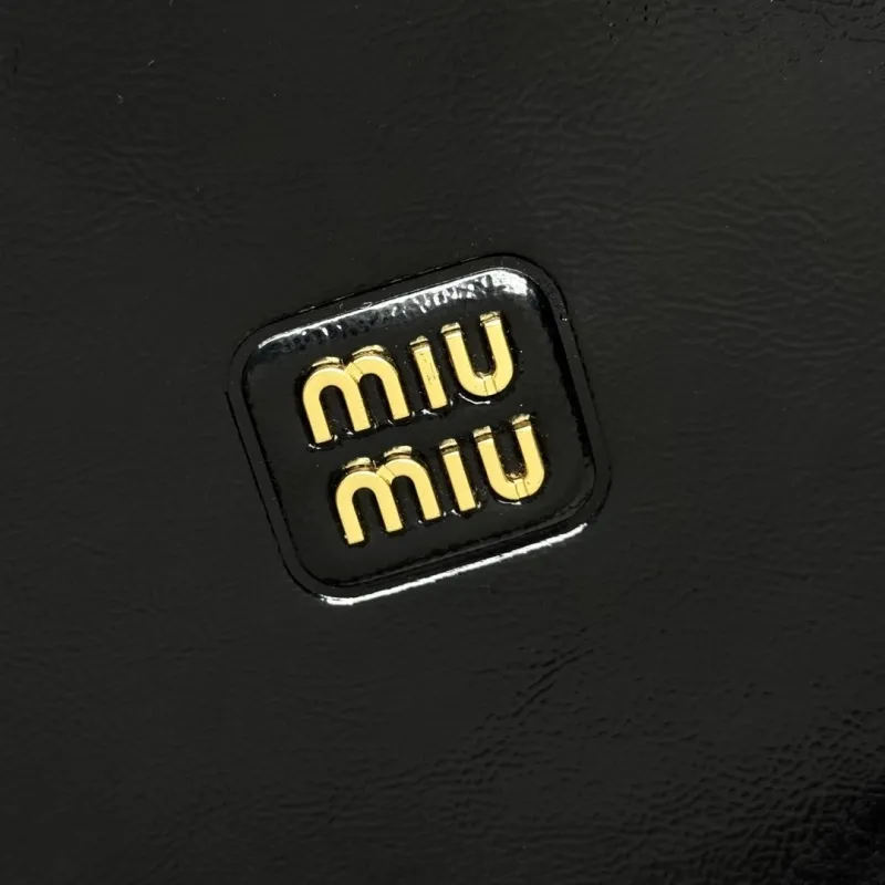 Alternative view of Miu Miu Black Leather Top Handle Tote Bag