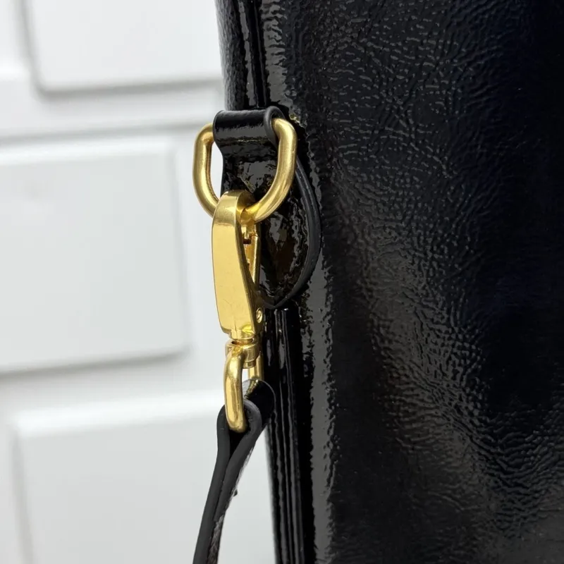 Miu Miu Black Leather Top Handle Tote Bag - Image 4
