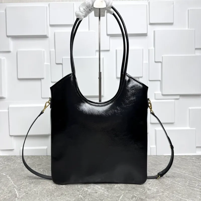 Miu Miu Black Leather Top Handle Tote Bag - Image 6