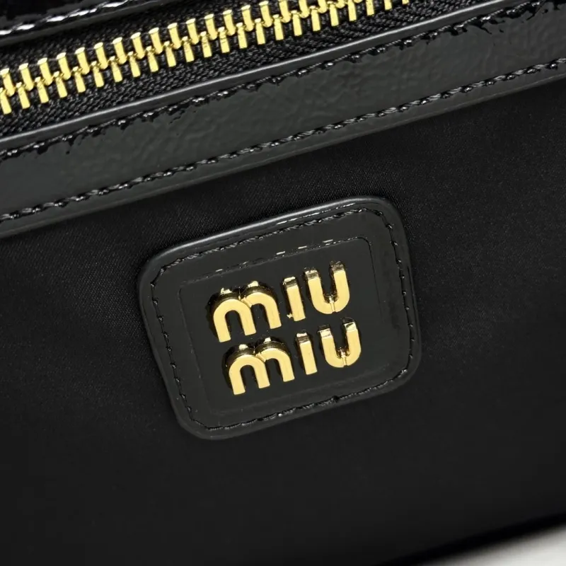 Miu Miu Black Leather Top Handle Tote Bag - Image 8
