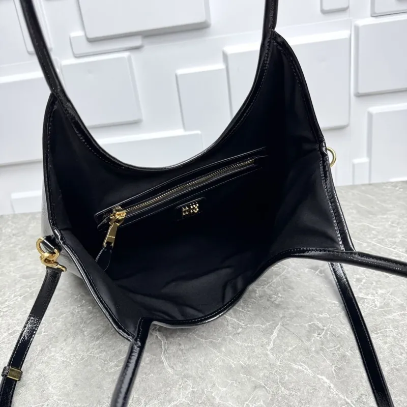 Miu Miu Black Leather Top Handle Tote Bag - Image 9
