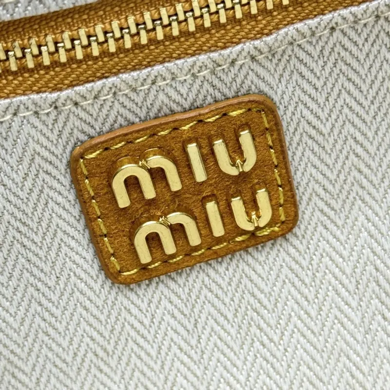 Miu Miu Tan Suede Top Handle Crossbody Bag - Image 7