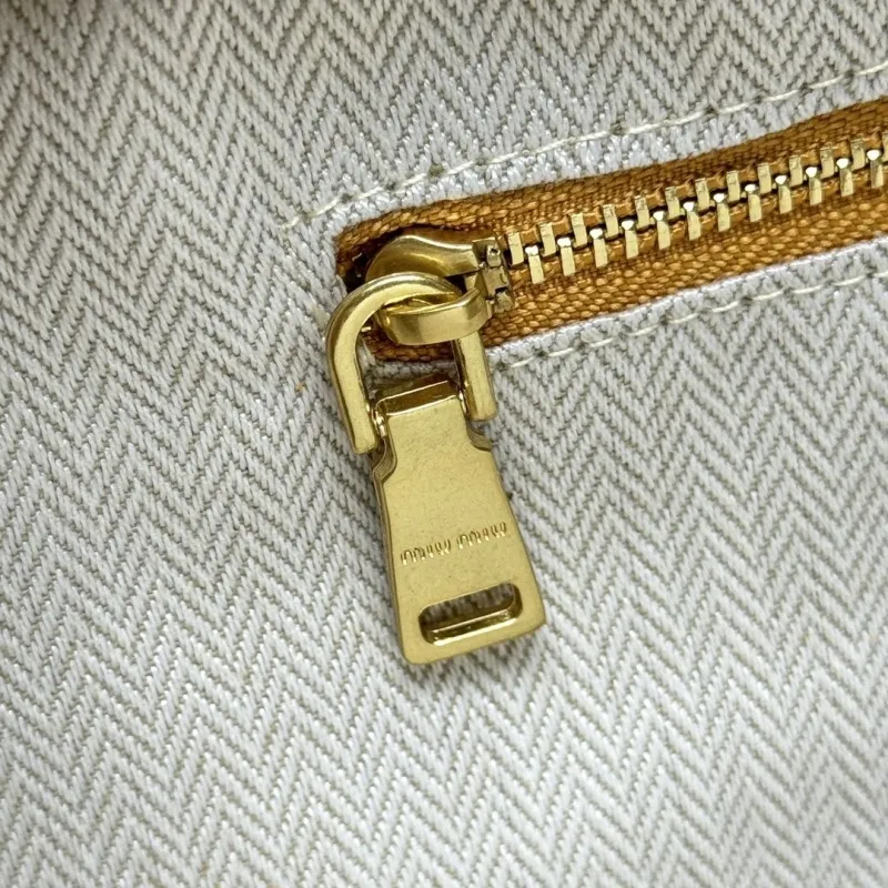 Miu Miu Tan Suede Top Handle Crossbody Bag - Image 8