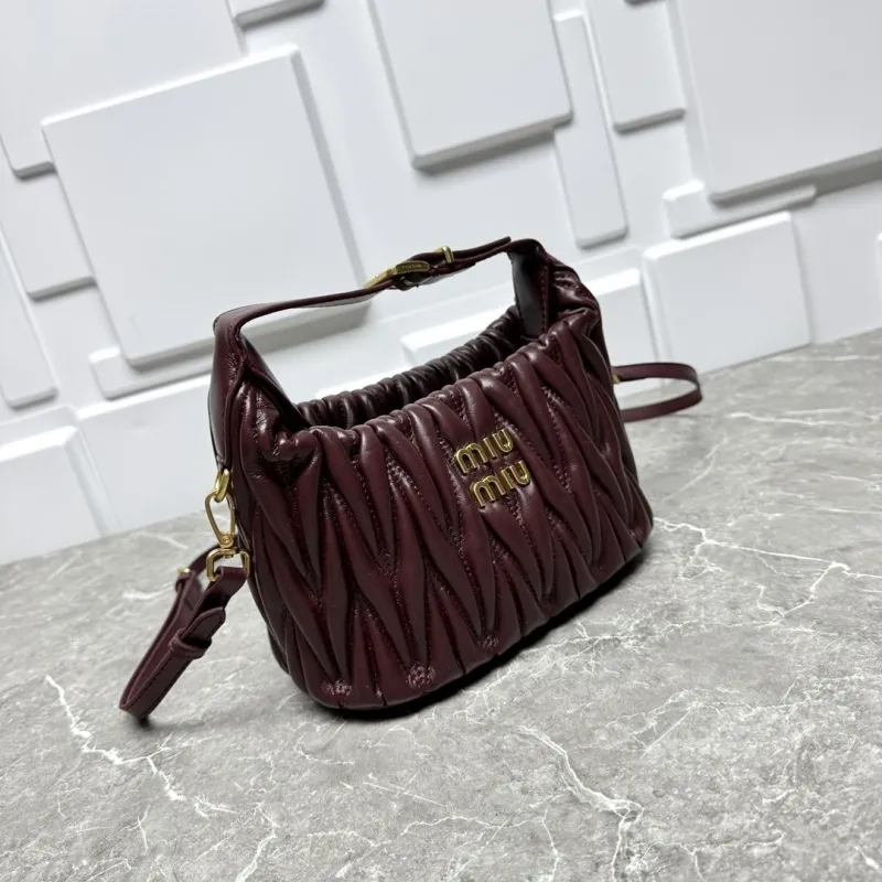 Miu Miu Burgundy Top Handle Crossbody Bag - Image 4