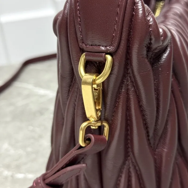 Miu Miu Burgundy Top Handle Crossbody Bag - Image 5